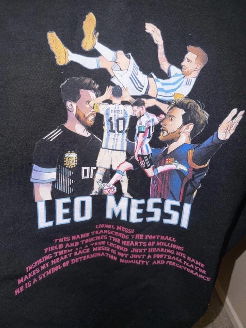 Leo Messi Graphic Black Men’s Hoodie